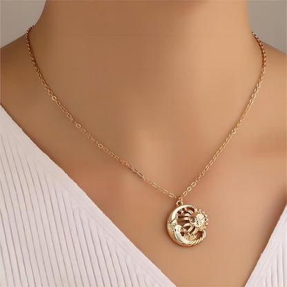 Sun and Moon Celestial Necklace SK596