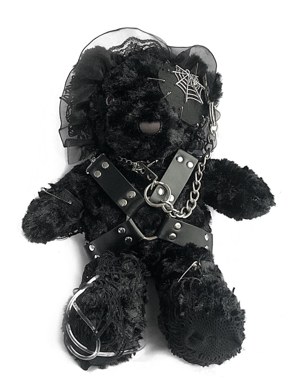 Bondage Bear Messenger Bag - bag, bags, creepy, gothic, gothic lolita