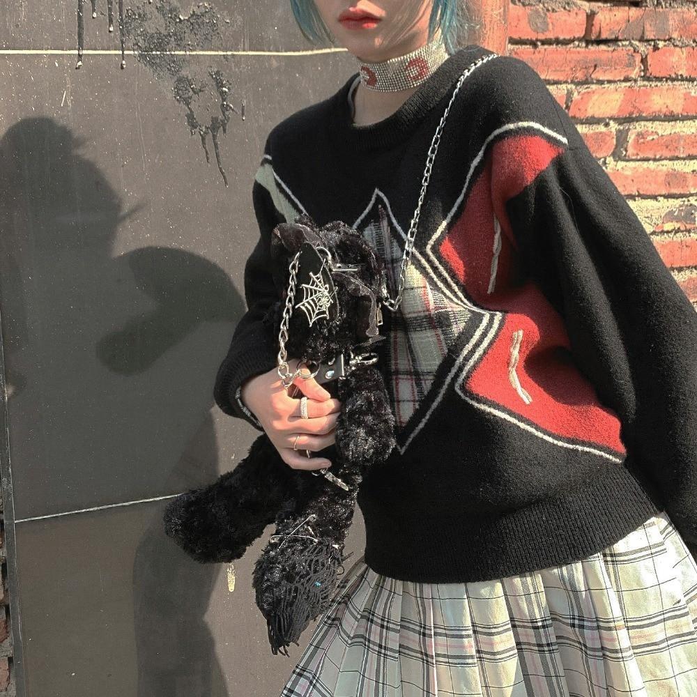 Bondage Bear Messenger Bag - bag, bags, creepy, gothic, gothic lolita