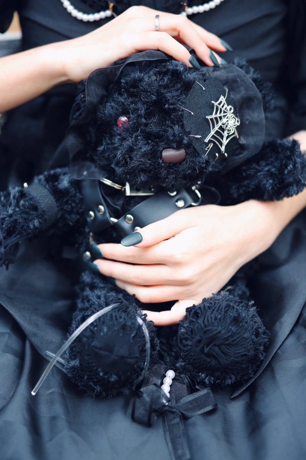 Bondage Bear Messenger Bag - bag, bags, creepy, gothic, gothic lolita