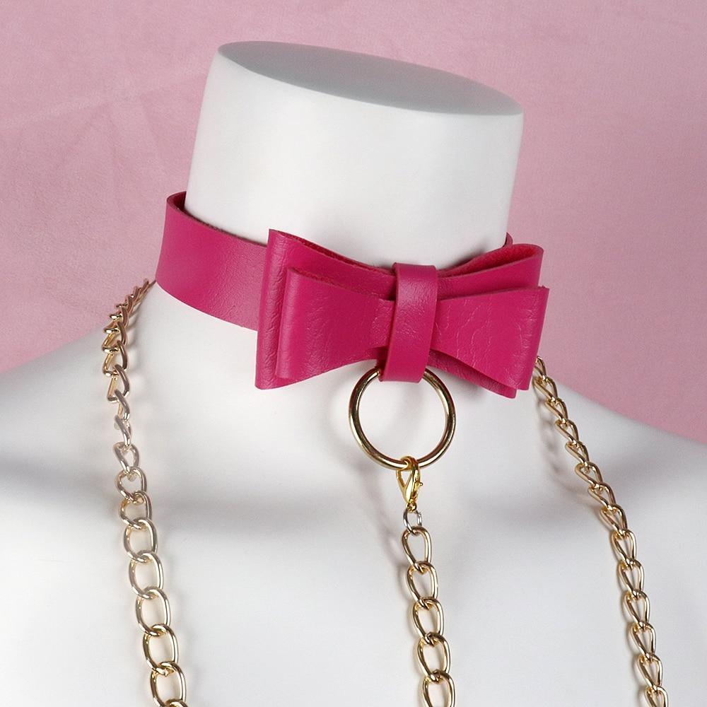 Bow Leash & Collar Set - bow, bows, collar, collared, collars