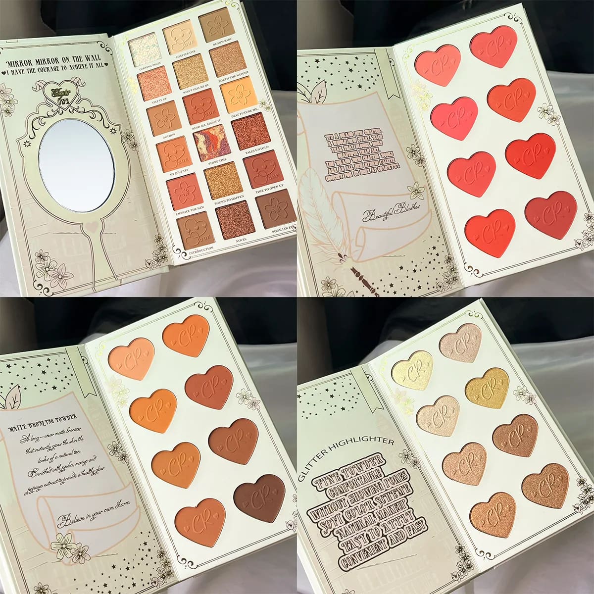 Kawaii brand new chapter booklet eye shadow palette pigmented
