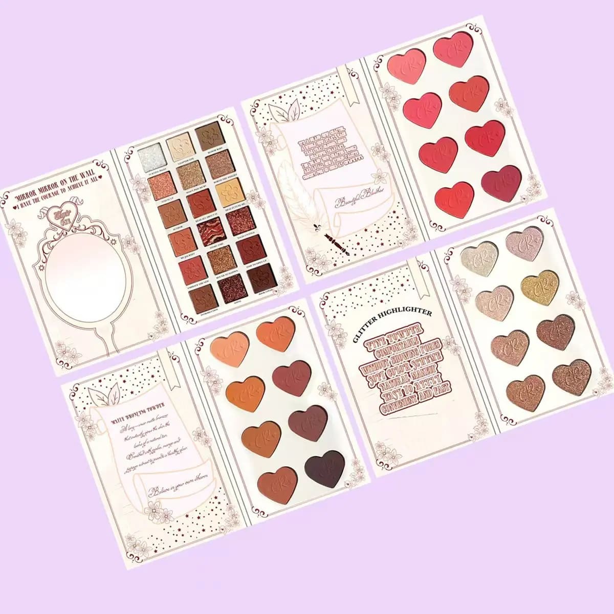 Kawaii brand new chapter booklet eye shadow palette pigmented