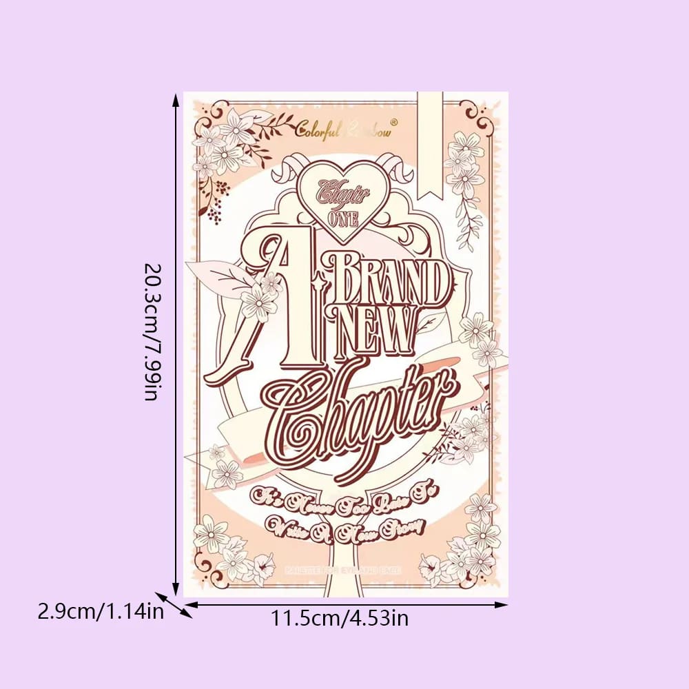 Kawaii brand new chapter booklet eye shadow palette pigmented