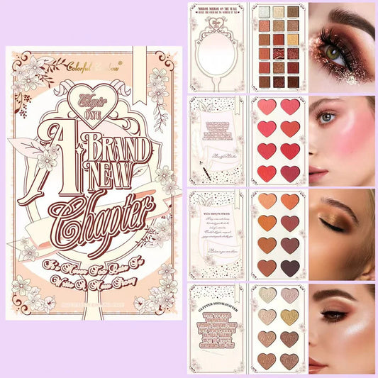 Kawaii brand new chapter booklet eye shadow palette pigmented