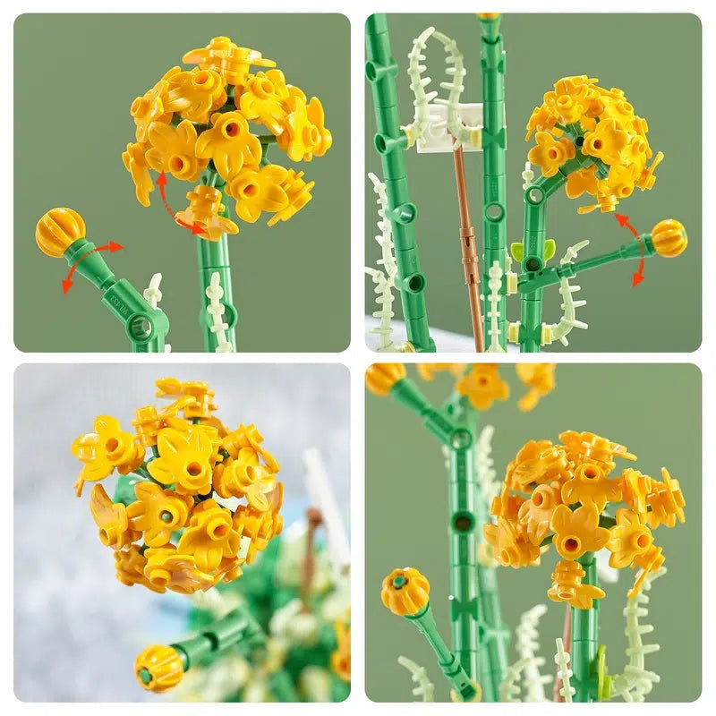 Building Block Flower Planter Sets - building blocks, flower, flowers, lego, lego set