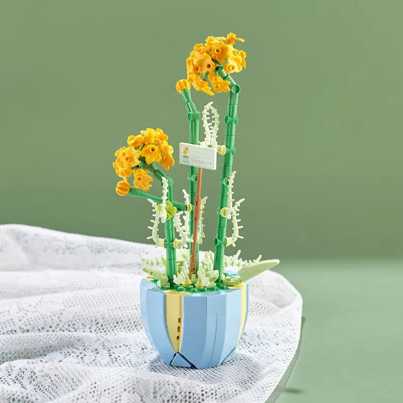 Building Block Flower Planter Sets - building blocks, flower, flowers, lego, lego set