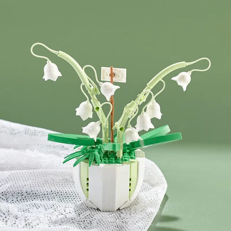 Building Block Flower Planter Sets - building blocks, flower, flowers, lego, lego set