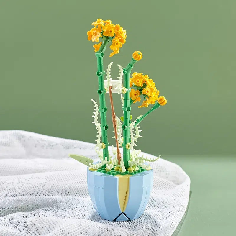 Building Block Flower Planter Sets - building blocks, flower, flowers, lego, lego set