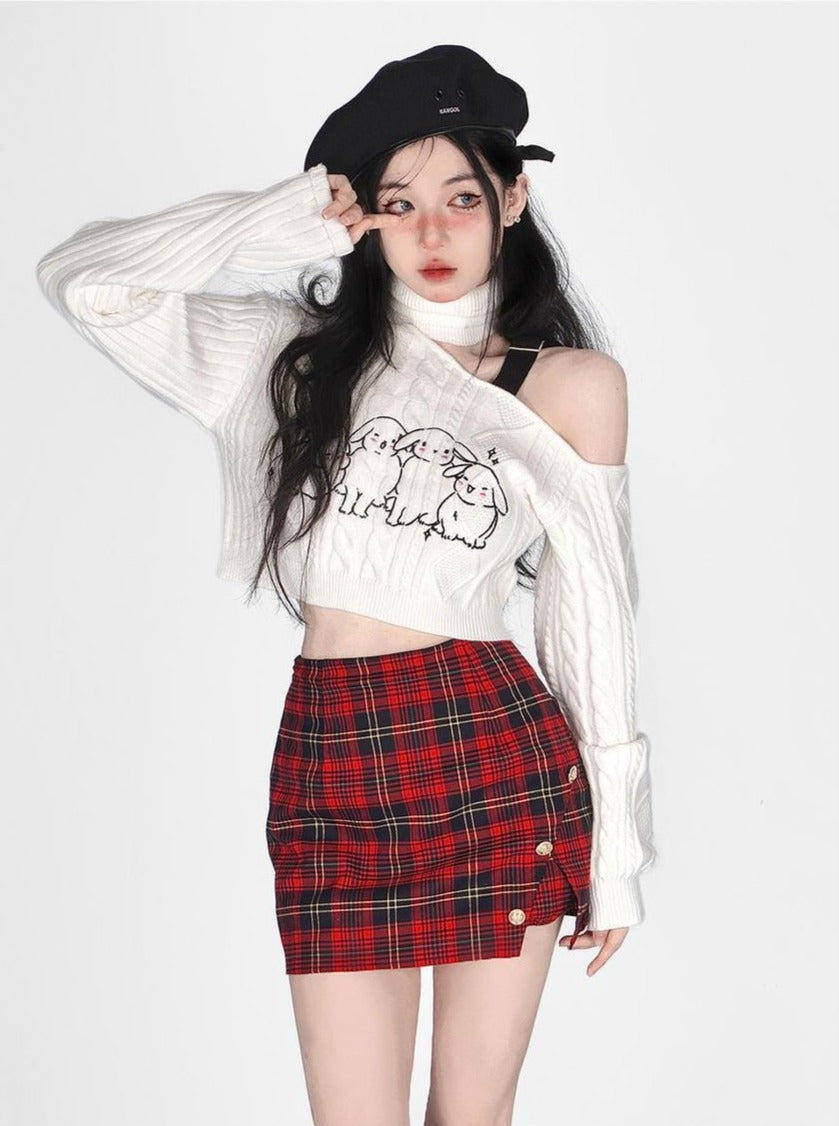 Buncha bunnies slouchy turtleneck - baby bun - bunnies - bunny rabbit - shirt -