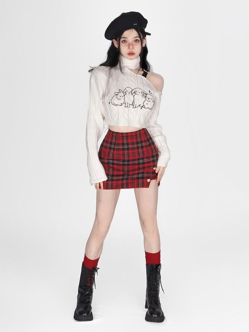 Buncha bunnies slouchy turtleneck - baby bun - bunnies - bunny rabbit - shirt -