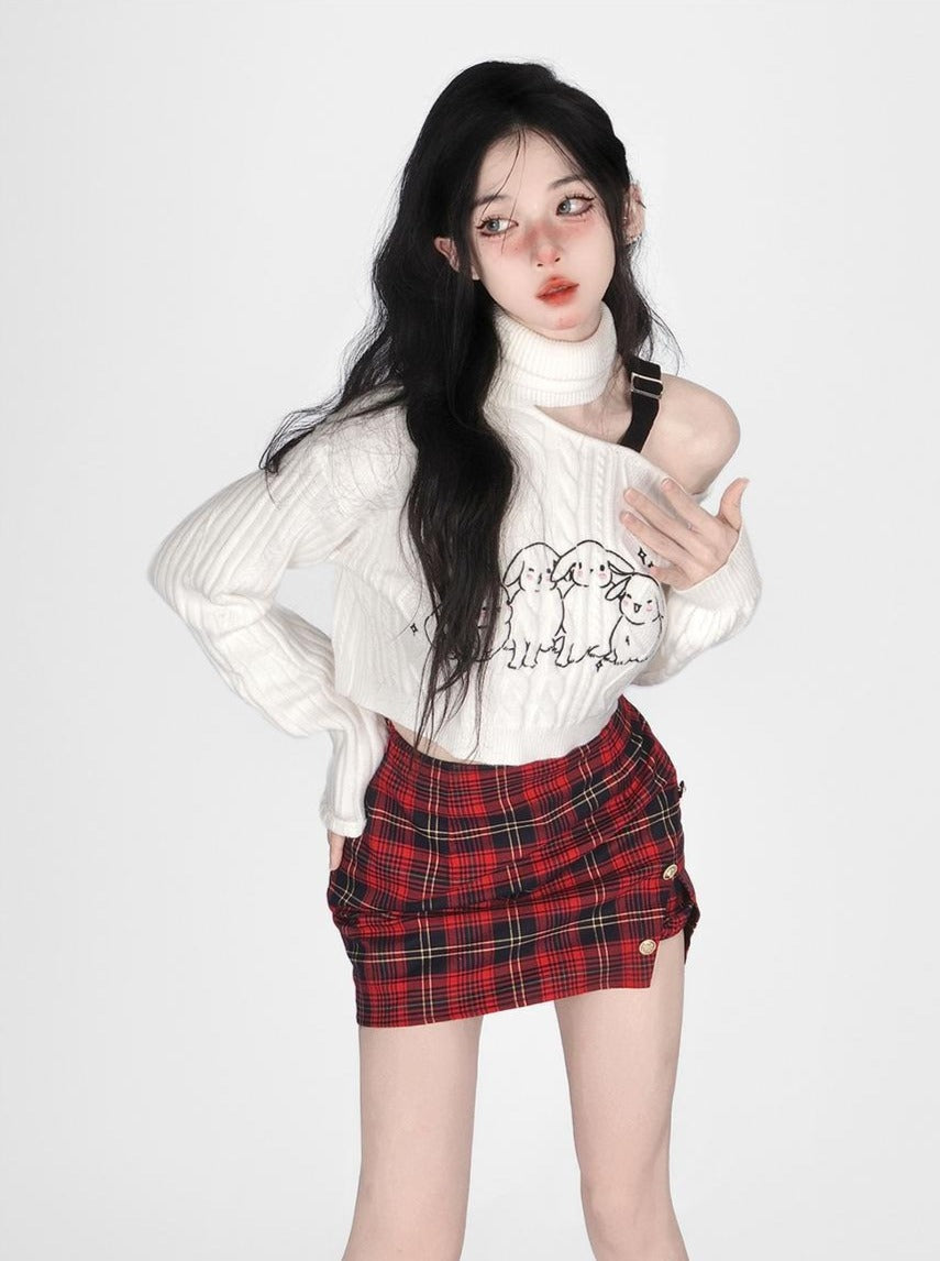 Buncha bunnies slouchy turtleneck - baby bun - bunnies - bunny rabbit - shirt -