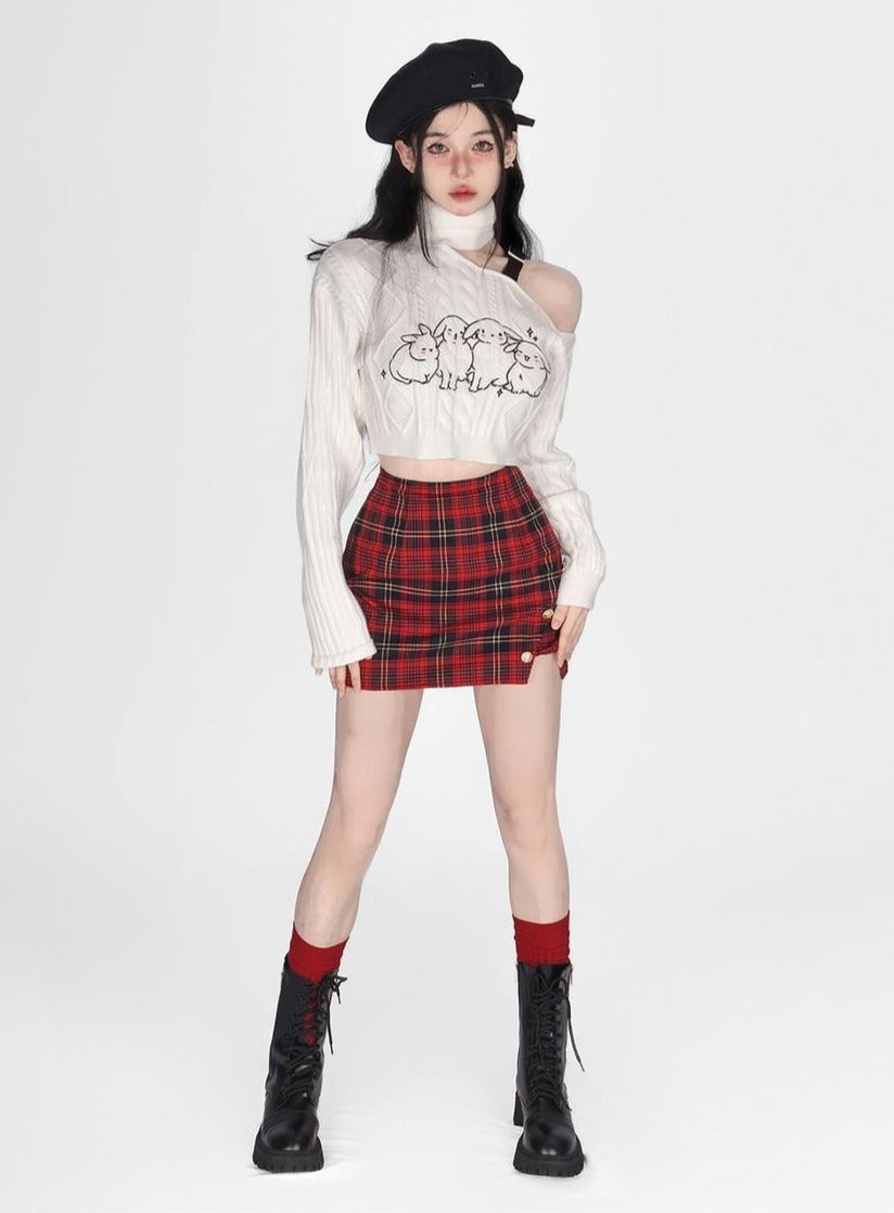 Buncha bunnies slouchy turtleneck - baby bun - bunnies - bunny rabbit - shirt -