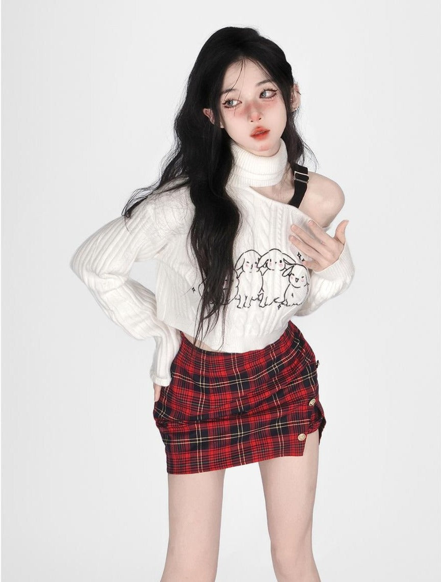 Buncha bunnies slouchy turtleneck - baby bun - bunnies - bunny rabbit - shirt -