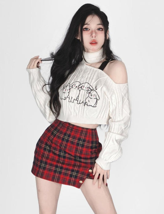 Buncha bunnies slouchy turtleneck - baby bun - bunnies - bunny rabbit - shirt -