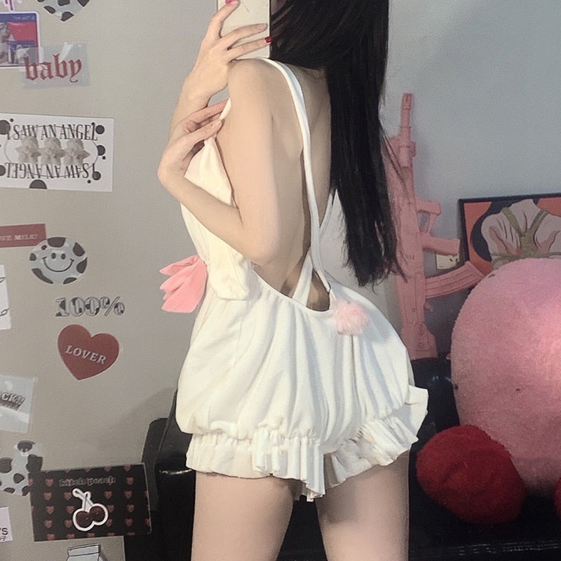 Bunny bloomer romper - bloomers - bunny - coverall - coveralls - decoden