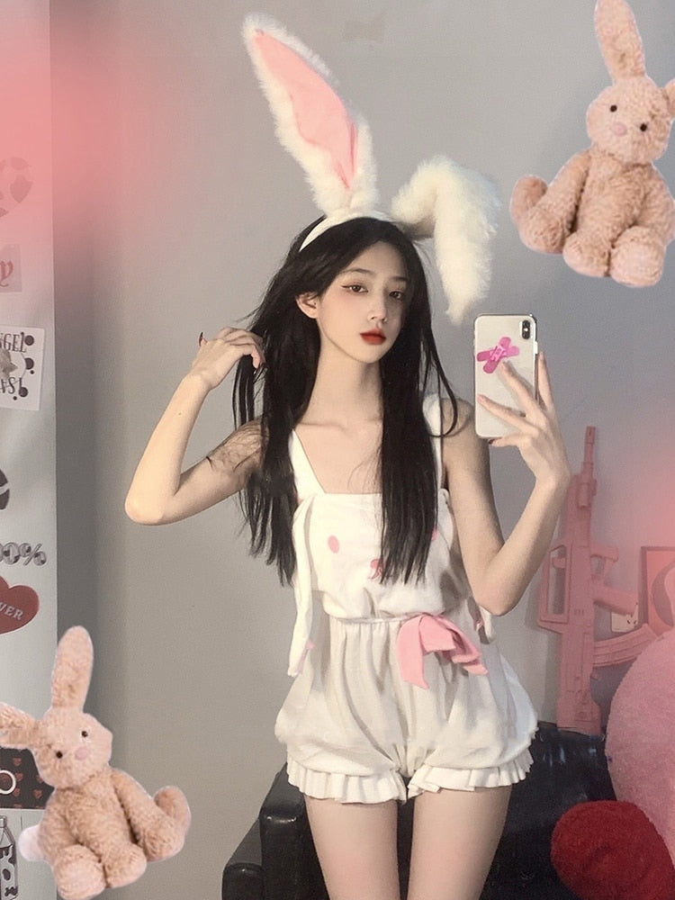 Bunny bloomer romper - bloomers - bunny - coverall - coveralls - decoden