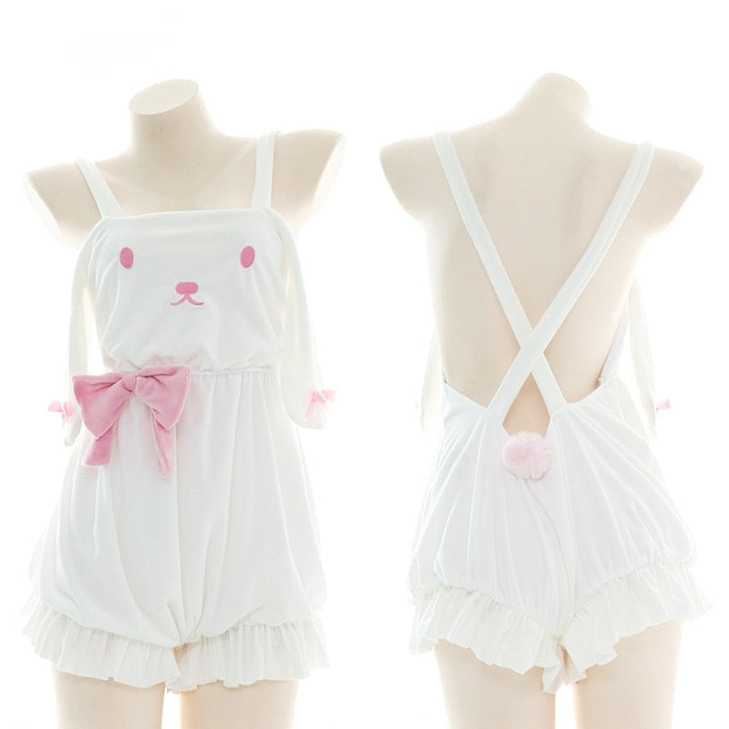 Bunny bloomer romper - bloomers - bunny - coverall - coveralls - decoden