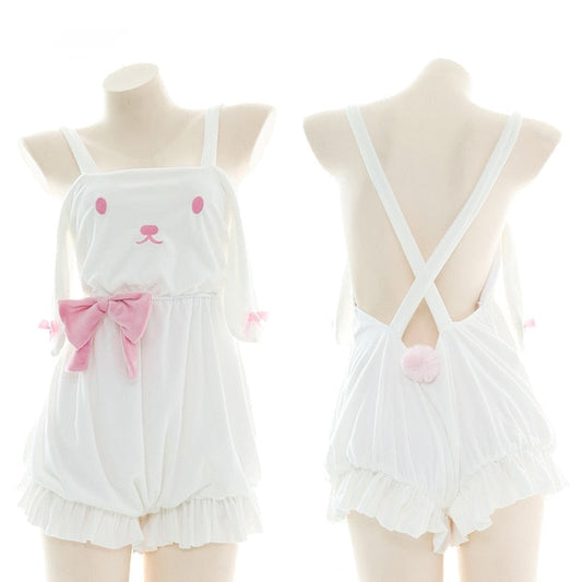Bunny bloomer romper - bloomers - bunny - coverall - coveralls - decoden