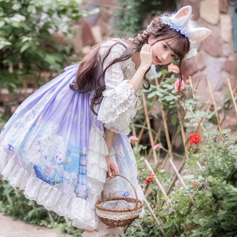 Bunny Star Kingdom Lolita Dress - Kawaii Babe
