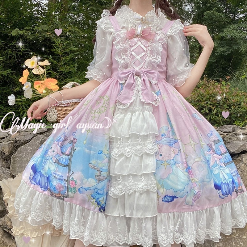 Bunny Star Kingdom Lolita Dress - Kawaii Babe