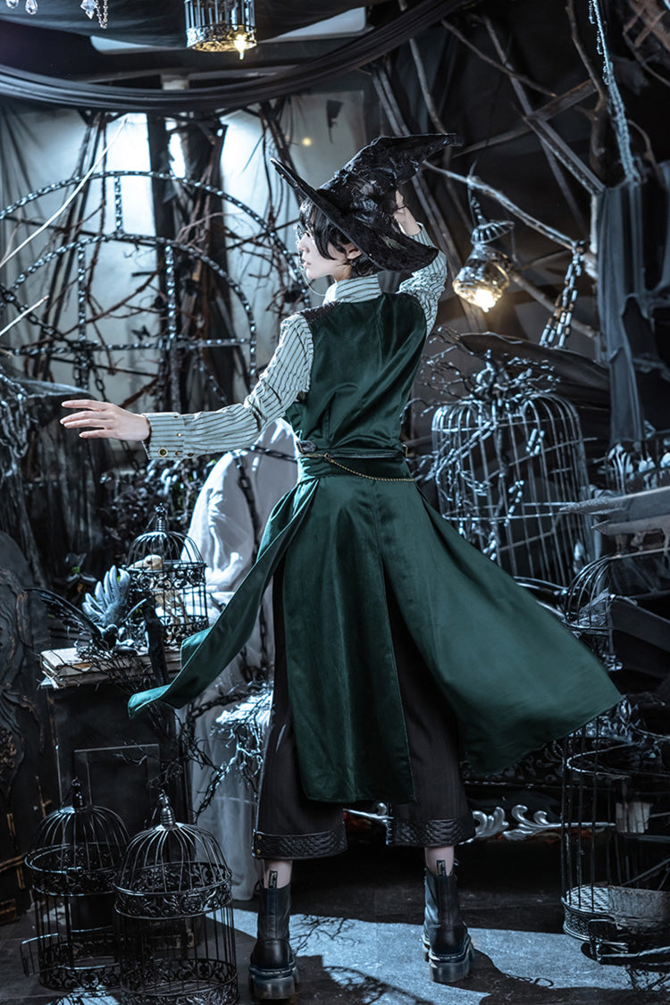 Prince-Style Single-Breasted Wizard Robe Coat