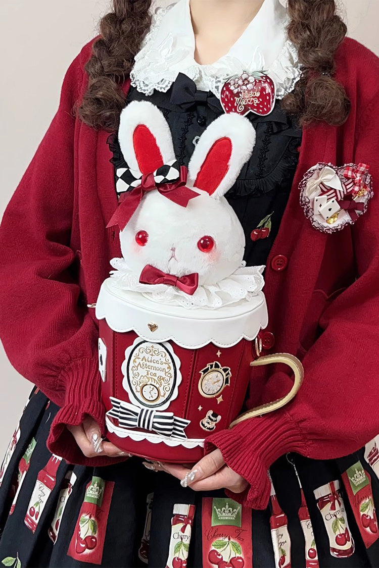 Adorable Teacup Bunny Bow Crossbody - Sweet Lolita Bag in 5 Hues