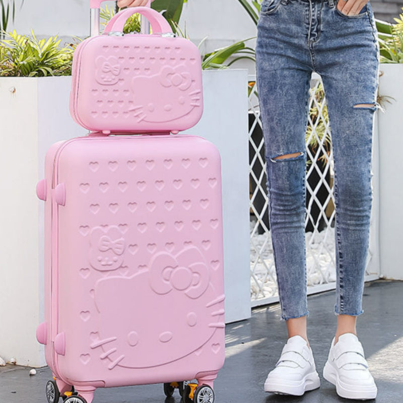 Valise de voyage Pink Kitty - Lovesickdoe