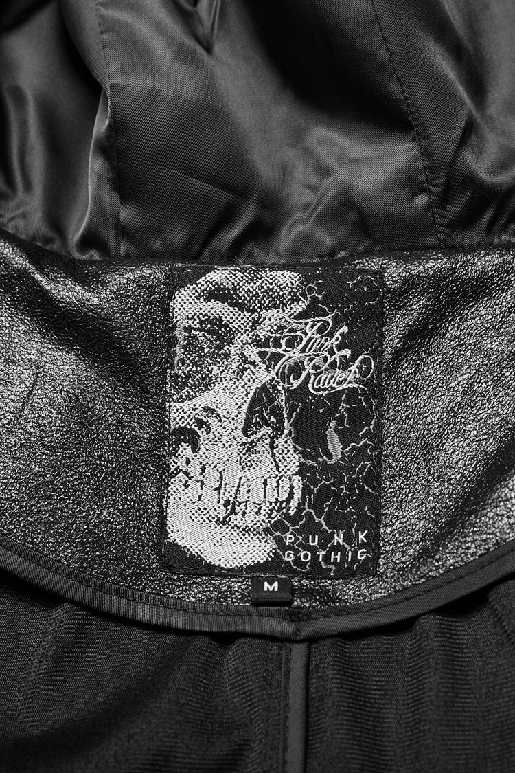Hooded Embroidered Cloak Coat for Men - Gothic Edge