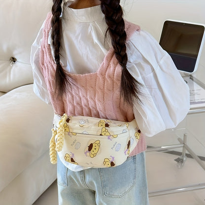 Pink Kitty Travel Messenger Bag