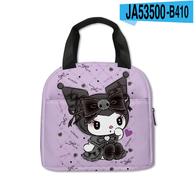 Sac de pique-nique imprimé Kawaii Kuro KI600