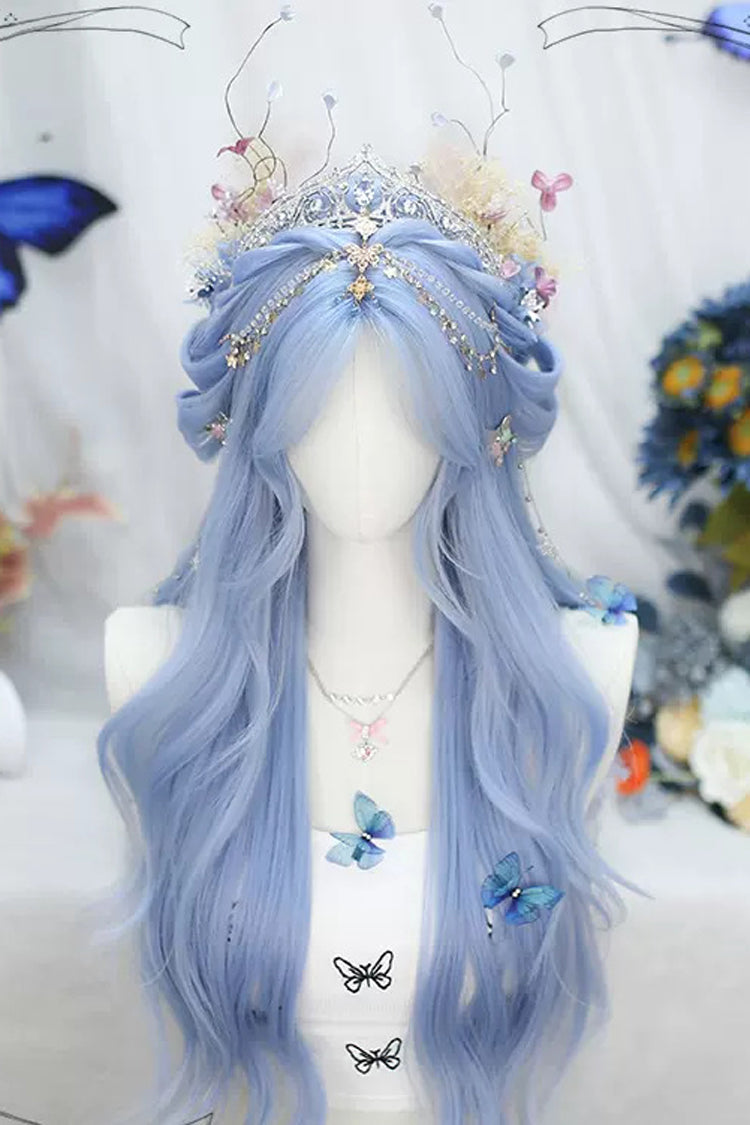 Azure Sweet Lolita Long Curly Wig