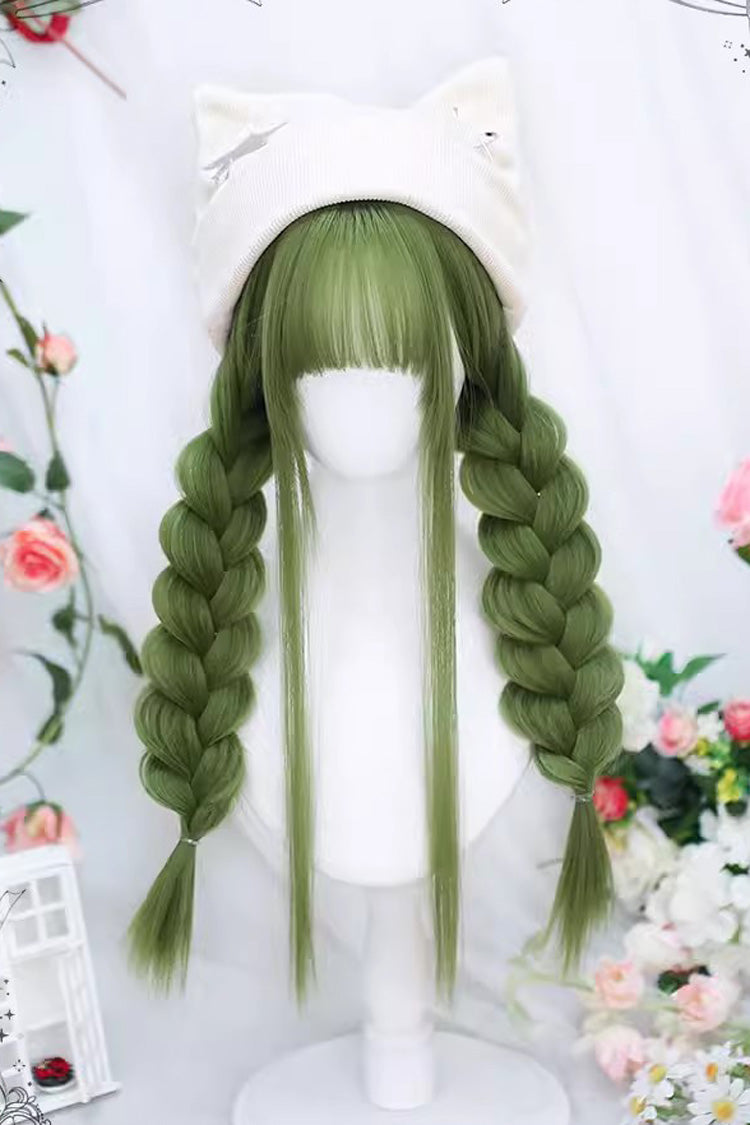 Sweet Lolita Long Straight Wig in Avocado Green