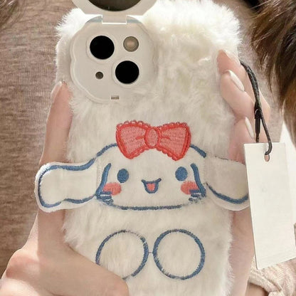 Étui de téléphone en peluche avec miroir Cinna KI248