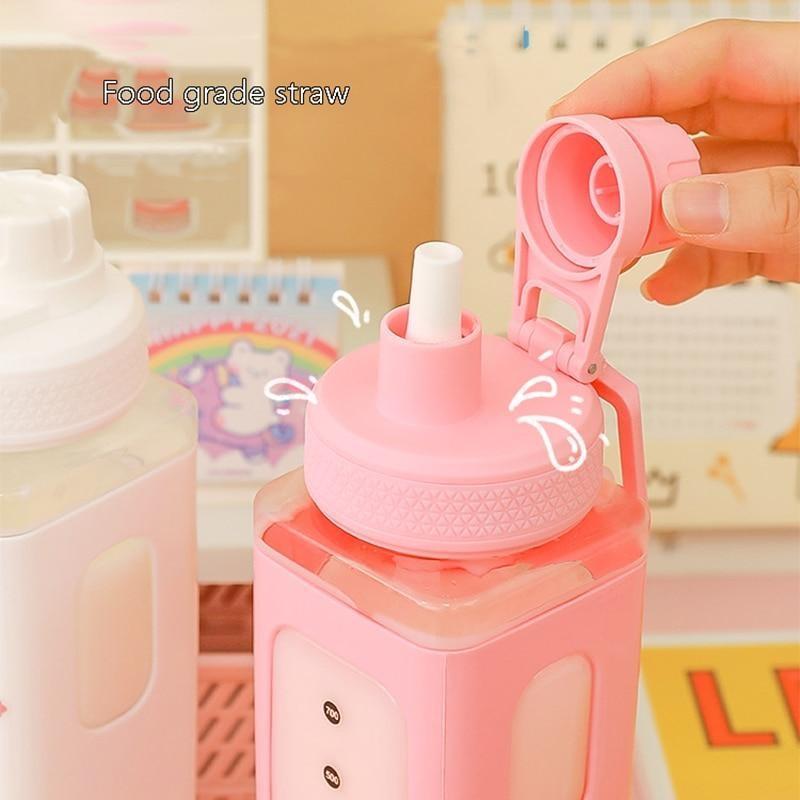 Candy Bun Water Bottles - bottles, drinking, drinkware, glass, glass bottle