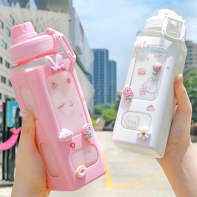 Candy Bun Water Bottles - bottles, drinking, drinkware, glass, glass bottle