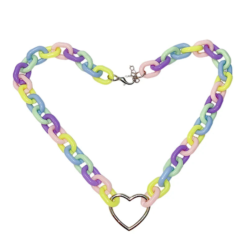 Candycore heart choker - chokers - gay pride - necklace - necklaces - rainbow
