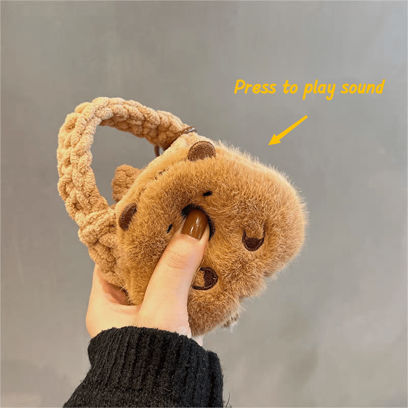 Capybara Plush Coin Purse Earphone Case