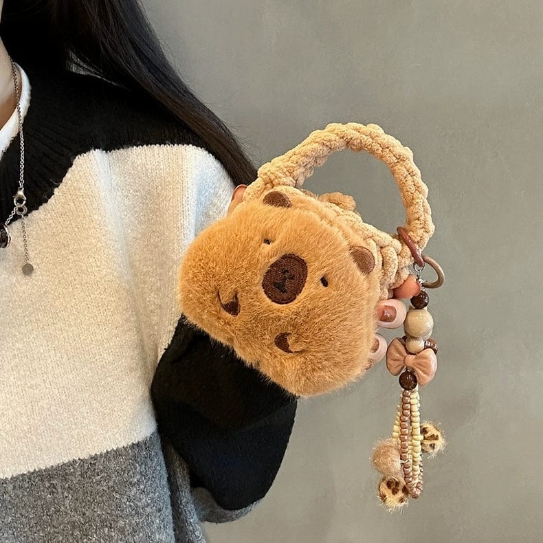 Capybara Plush Coin Purse Earphone Case