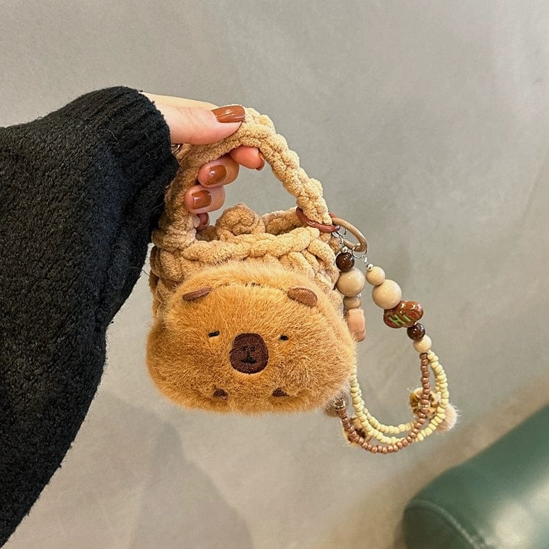 Capybara Plush Coin Purse Earphone Case