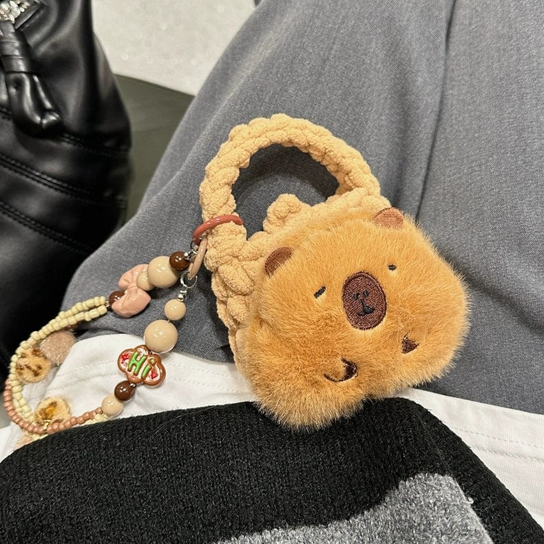 Capybara Plush Coin Purse Earphone Case