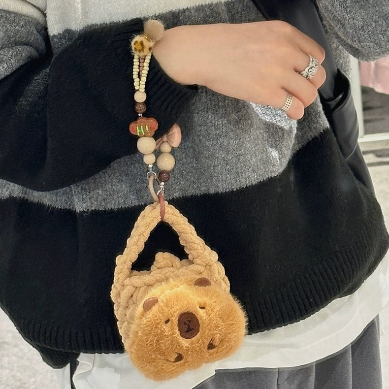 Capybara Plush Coin Purse Earphone Case