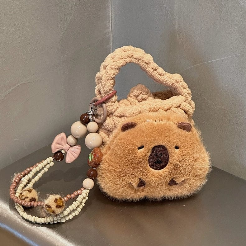 Capybara Plush Coin Purse Earphone Case