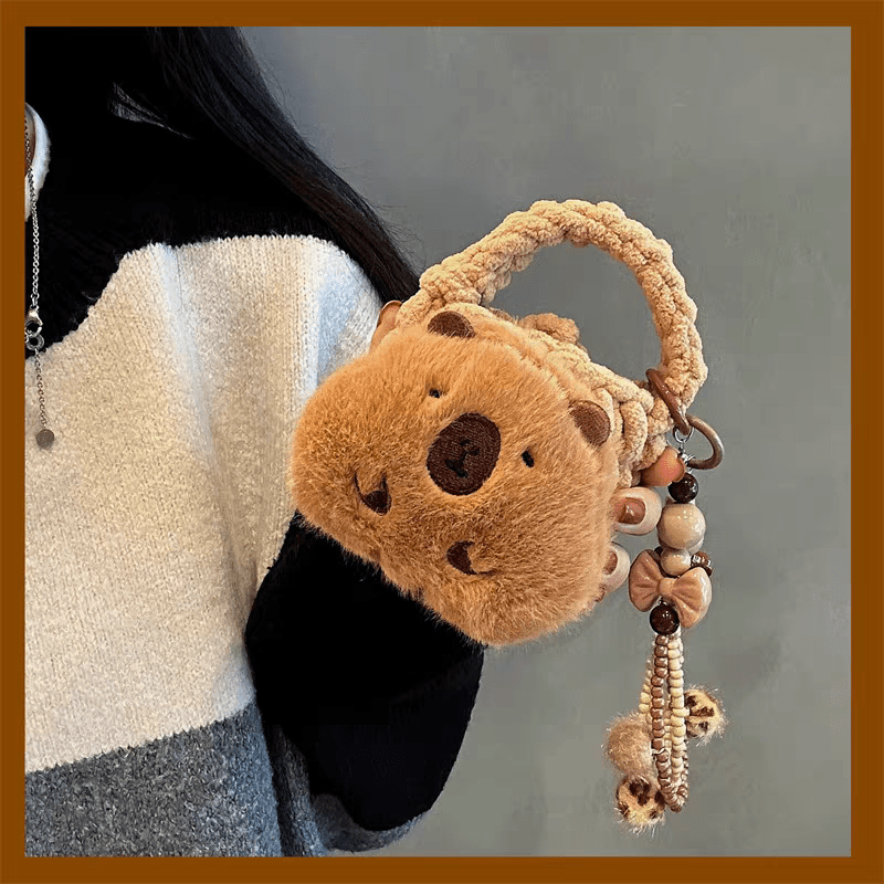 Capybara Plush Coin Purse Earphone Case