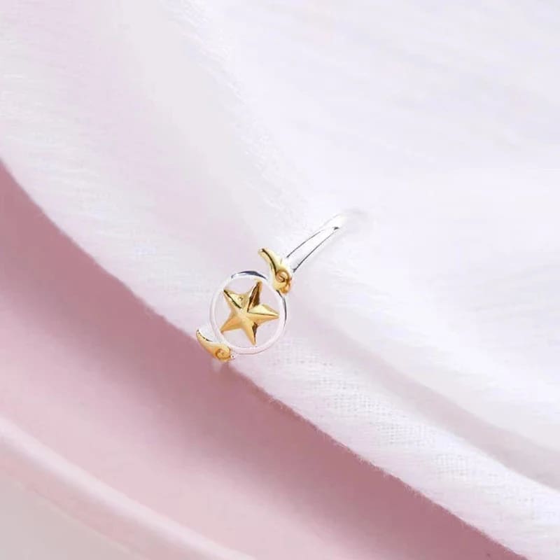 Kawaii card captor sakura star magical girl sterling silver yellow ring