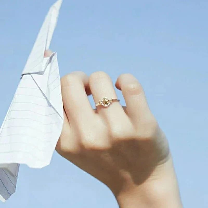 Kawaii card captor sakura star magical girl sterling silver yellow ring