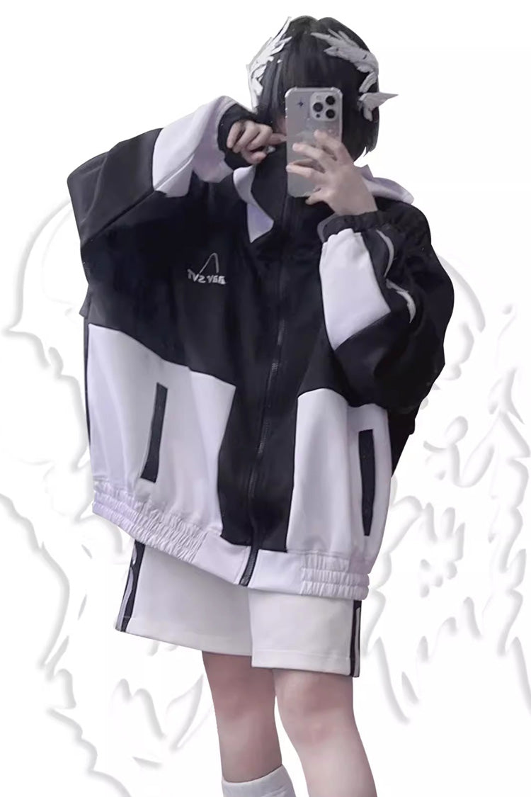 Cute Long-Sleeve Printed Jirai Kei Blazer - 2 Variants