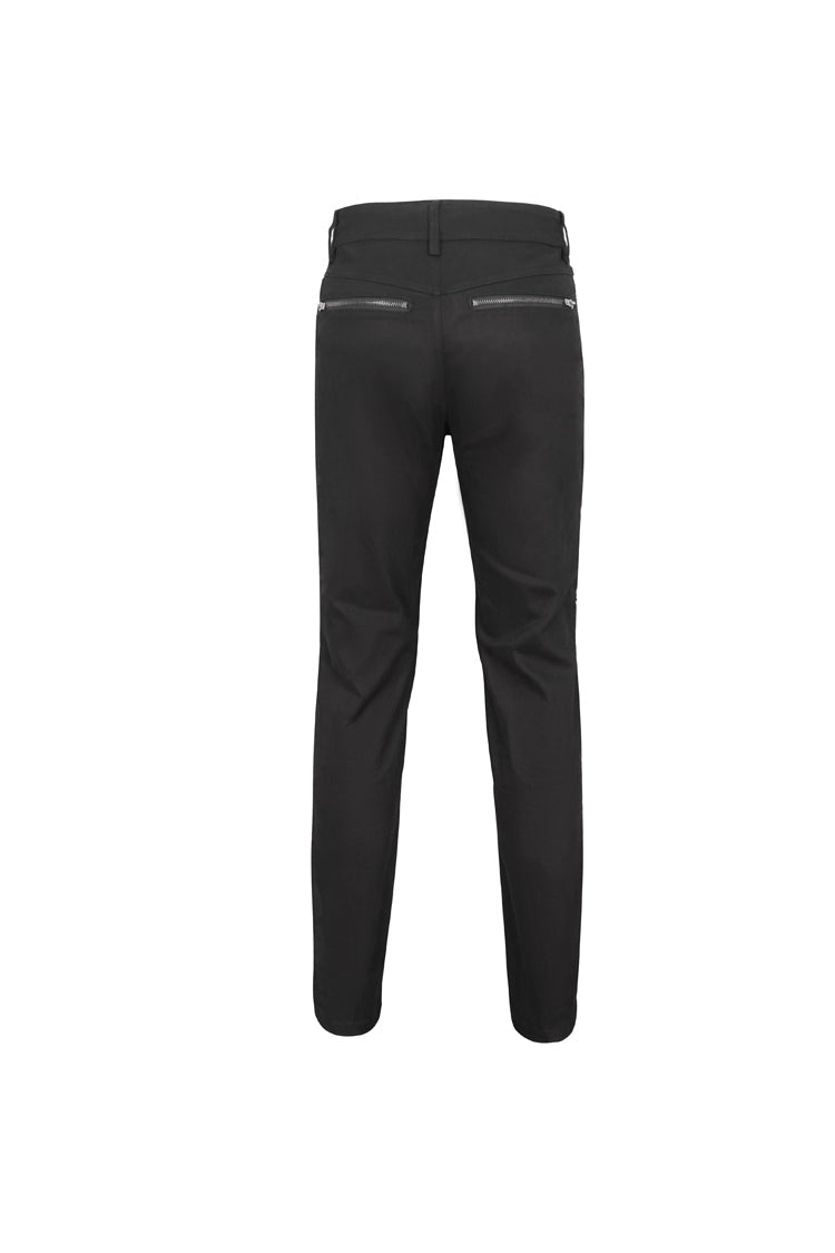 Midnight Punk Trousers with Buckle Accents