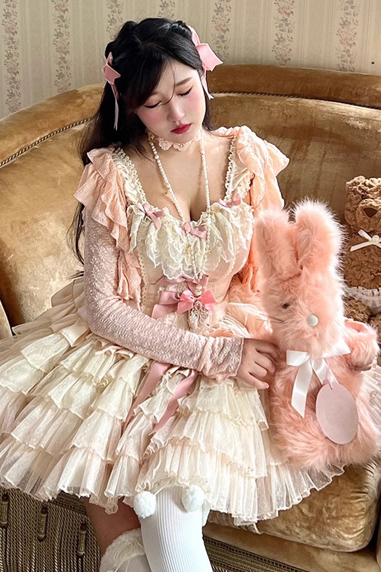 Goddess Ballet Romance Multi-Layer Ruffle Sweet Princess Dress - 2 Shades