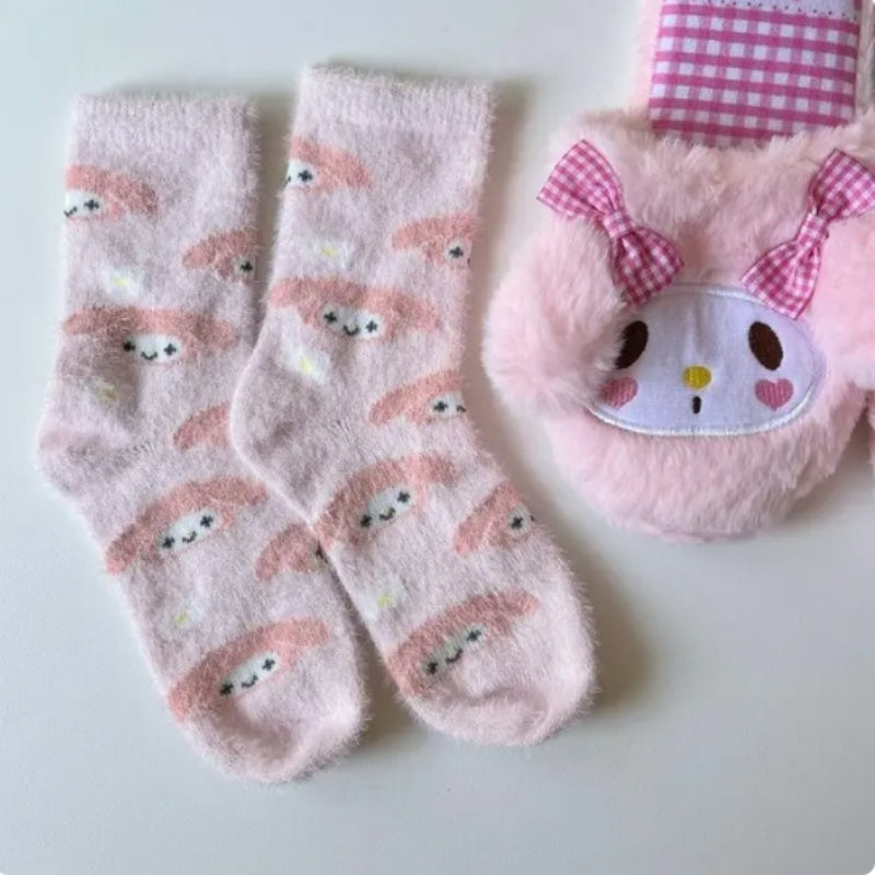 Anime Fluffy Plush Socks - Teenypets